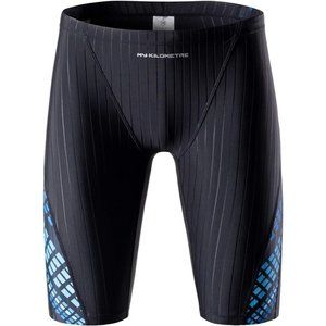 MY KILOMETRE Men's Swimsuit Jammer Solid Swim Jammers Endurance Long Racing Trai